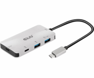 CLUB3D USB Gen2 Type-C PD Charging Hub to 2x Type-C 10G p...