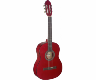 Stagg C430 M RED, klasická gitara 3/4, červená