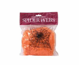 Halloween pavučina oranžová, 50g, UV aktivní