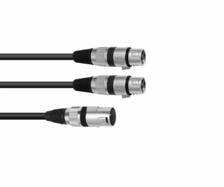 Kabel AC-18 XLR samec - 2x XLR samice, 1,5 m