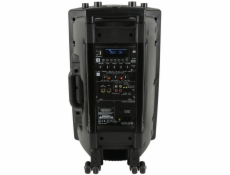 QTX QX-15, mobilní 15  zvukový systém MP3/BT/FM/2x VHF, 250W