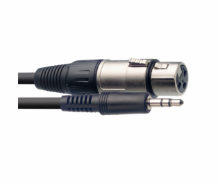 Stagg SAC3MPSXF, kabel XLR/mini JACK, 3m