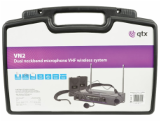 QTX VHF-HS2, bezdrátový mikrofon 2 kanálový 174,1 + 175,0 MHz