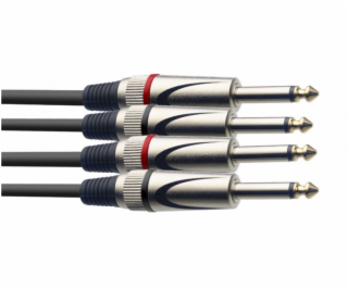 Stagg STC6P, kabel 2x JACK/2X JACK, 6m