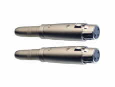 Stagg AC-XFPFH, redukcia, Jack 6,3 mm zásuvka stereo - XLR zásuvka