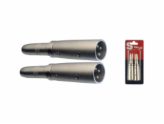 Stagg AC-XMPFH, redukce, Jack 6,3 mm zásuvka stereo - XLR zástrčka