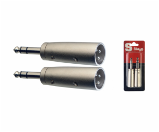 Stagg AC-XMPMSH, redukce 2x XLR zástrčka - Jack 6,3 mm st...