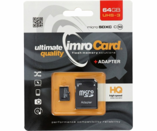 IMRO MICROSD10/64G UHS-3 ADP memory card 64 GB MicroSDHC ...