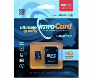 IMRO MICROSDXC 10/128GB UHS-3 ADP Memory card Class 10