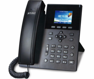 PLANET High Definition Color POE IP phone Black 6 lines LCD