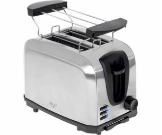 Toaster with roll rack Adler silver AD 3222