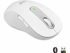 Logitech myš Signature M650 Large/optická/bezdrôtová/400-2000dpi/5 tlačidiel/logitech bolt/svetlo šedá/pre ľavákov