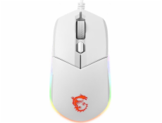 MSI herná myš CLUTCH GM11 WHITE Gaming/ 5.000 dpi/ RGB Lighting/ 6 tlačidiel/ USB