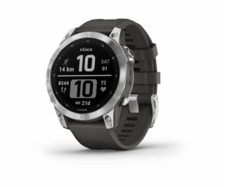 Garmin Fenix 7, 22 mm, Graphit/stříbrná