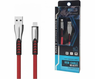 CABLE Iphone 2.4A RED FLAT 2400mAh QUICK CHARGER QC 3.0 1...