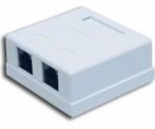 Alantec GN002 wire connector 2xRJ45 White