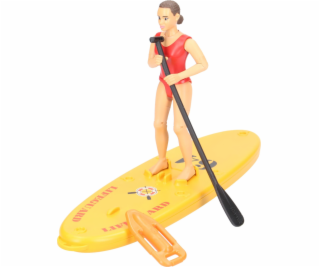 bworld Life Guard mit Stand Up Paddle, Spielfigur