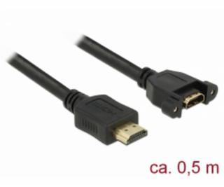 Delock Kabel HDMI-A samec > HDMI-A samice montážní panel ...