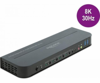 DP 1.4 KVM Switch - 8K 30Hz s SB 3.2 Gen 1, KVM-Switch