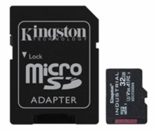 Kingston 32GB microSDHC Industrial C10 A1 pSLC Card + SD ...