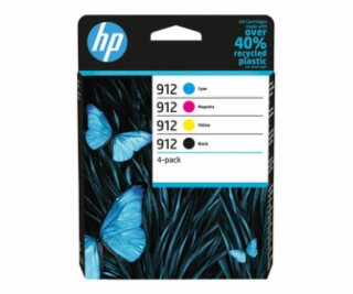 HP 912 4-pack Black/Cyan/Magenta/Yellow Original Ink Cart...