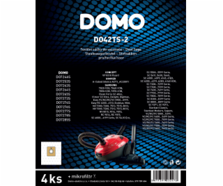 Sáčky do vysavače 4 ks - textilní, 4 l - DOMO DO42TS-2