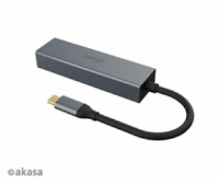 AKASA adaptér USB Type-C 4-In-1 Hub with Ethernet