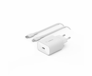 Belkin USB-C Charger 25W PD + Lightning Cable WCA004vf1MW...