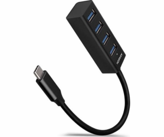 AXAGON HUE-M1C, 4x USB 3.2 Gen 1 MINI hub, kovový, kabel ...