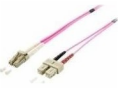 equip 255536 LWL-Patchkabel HF LC/LC 50/125µ duplex OM4 10m violett