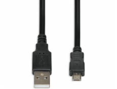 iBox IKU2M18 USB cable 1.8 m USB 2.0 USB A Micro-USB B Black