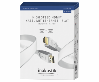 in-akustik Premium HDMI kabel m. Ethernet Flat 8,0 m