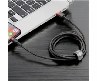 Lightning USB Cable Baseus Cafule 1.5A 2m (black & red)