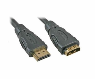 PREMIUMCORD Kabel prodlužovací HDMI - HDMI 2m, zlacené ko...