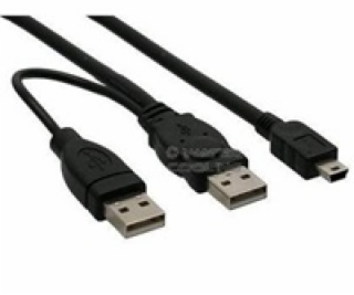 PREMIUMCORD Kabel USB 2.0 napájecí Y kabel A/M + A/M -- A...