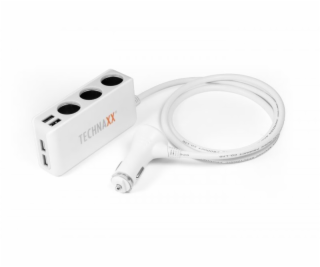 Technaxx nabíječka do auta, 4x USB port (2x 1A, 2x 2,4A),...