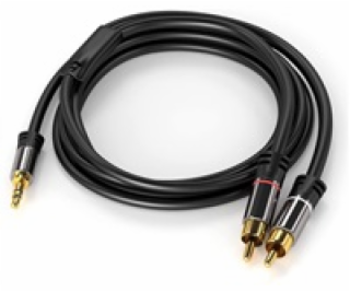 PREMIUMCORD kabel, Jack 3.5mm-2xCINCH M/M 1,5m