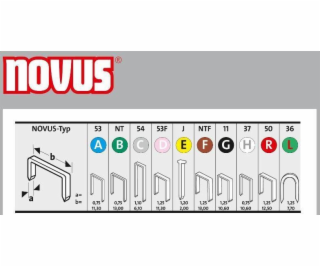 NOVUS Staples H 37 6MM 5000pc SUPERHARD