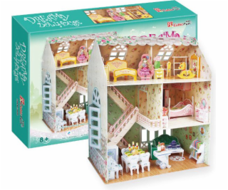 Cubicfun PUZZLE 3D Domček Dla Lalek Dreamy - P645H