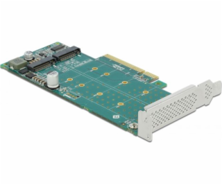 PCI Express x8 Karte zu 2 x intern NVMe M.2 Key M - Bifur...