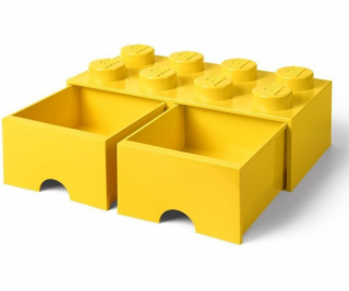 LEGO Brick Drawer 8 gelb, Aufbewahrungsbox