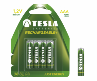 Tesla AAA RECHARGEABLE+ nabíjecí Ni-MH 800mAh, 4 ks 