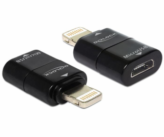 Delock adaptér IPhone 8pin samec > USB Micro-B 5pin samic...