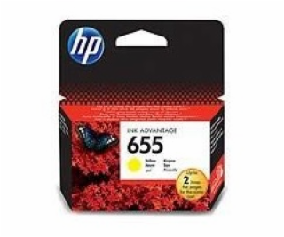 HP 655 Yellow Ink Cart, CZ112AE