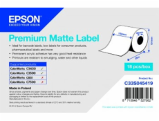 Premium Matte Label - Continuous Roll: 102mm x 35m