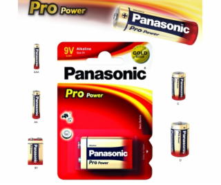 Alkalická baterie 9V Panasonic Pro Power 6LR61