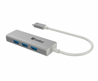 SANDBERG 136-03 Sandberg konvertor USB-C samec > 3 x USB ...