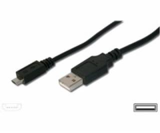 PremiumCord Kabel micro USB 2.0, A-B 20cm