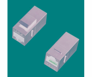 DATACOM Spojka panel UTP 2 x RJ45 (8p8c) Cat5e,přímá,plast