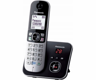 Panasonic KX-TG6821 DECT telefón Caller ID Black Silver